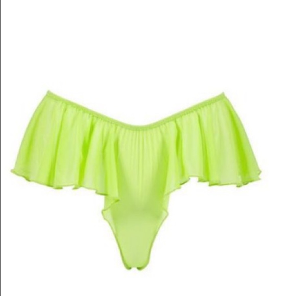 Laina Rauma Neon Green Ruffle Panty